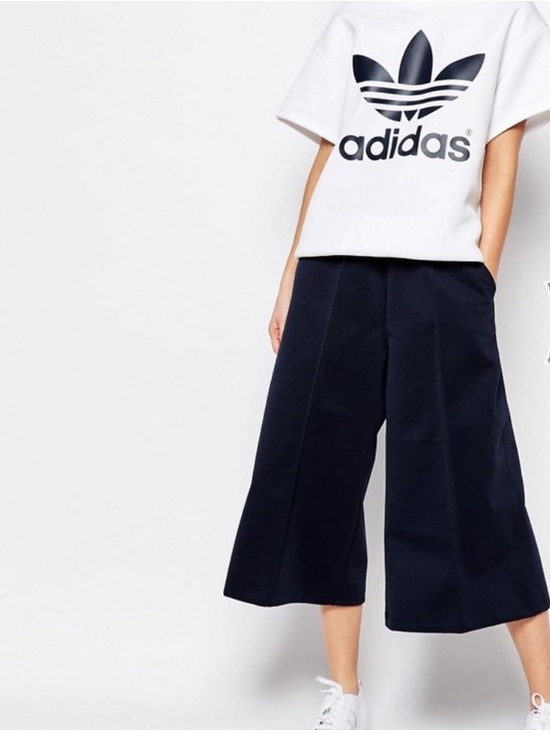 adidas Originals Pants - ADIDAS Originals By Hyke Tokyo Wide Leg Culotte Active Pants